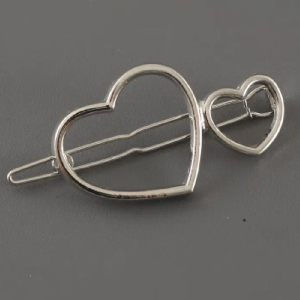 Heart SHAPED HAIR PIN STYLE  HAIR ACCESSORY